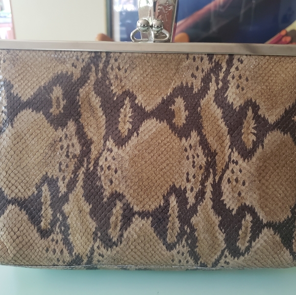 Neiman Marcus snakeskin clutch - Picture 1 of 6